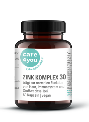 Zink 30mg Kapseln 60 Stk, A-Nr.: 8027642 - 01