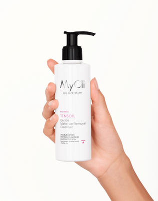 Sie sehen eine Packung MyCli Sensaging Tensoil Sanfte Gesichtsreinigung & Make-up Entferner, 200 ml, Produktbild: 04 MyCli Sensaging Tensoil Sanfte Gesichtsreinigung & Make-up Entferner, 200 ml, A-Nr.: 8038634 - 04